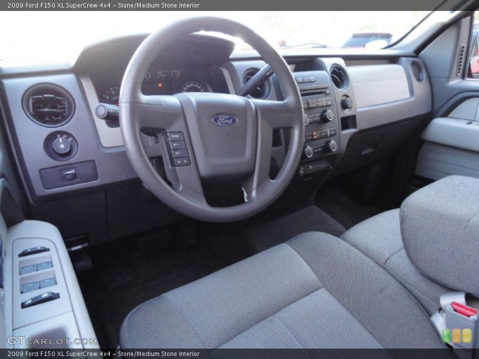 Stone/Medium Stone Interior Prime Interior for the 2009 Ford F150 XL SuperCrew 4x4 #39869967