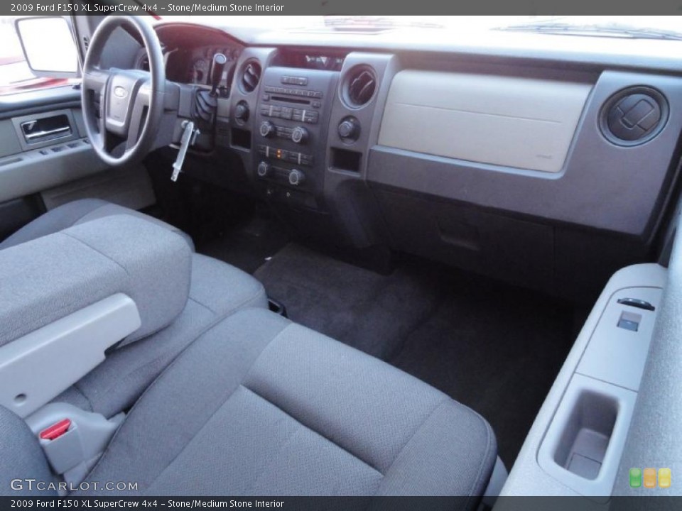 Stone/Medium Stone Interior Dashboard for the 2009 Ford F150 XL SuperCrew 4x4 #39870187