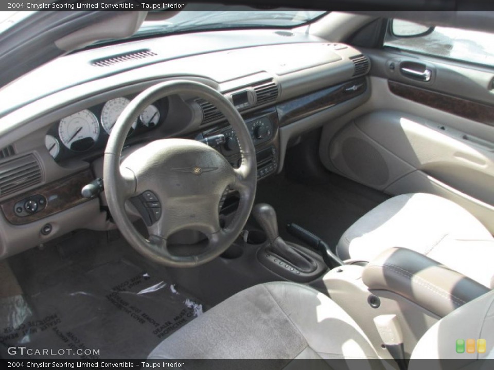 Taupe Interior Prime Interior for the 2004 Chrysler Sebring Limited Convertible #39871771