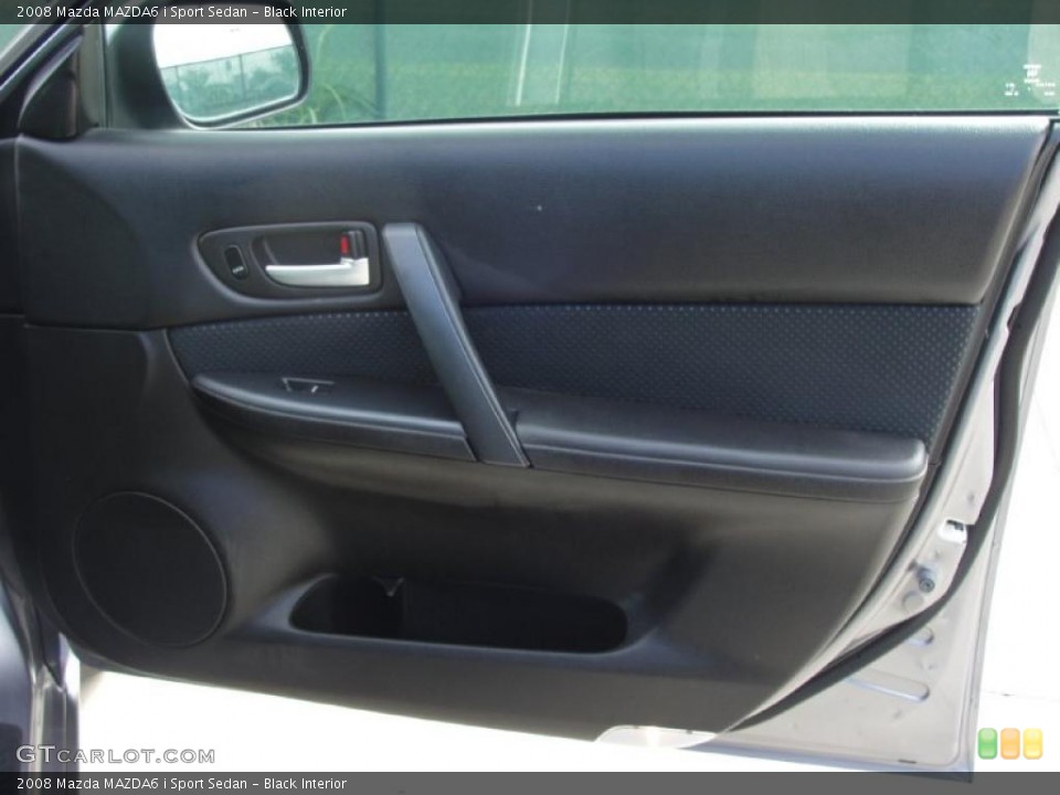 Black Interior Door Panel for the 2008 Mazda MAZDA6 i Sport Sedan #39872023