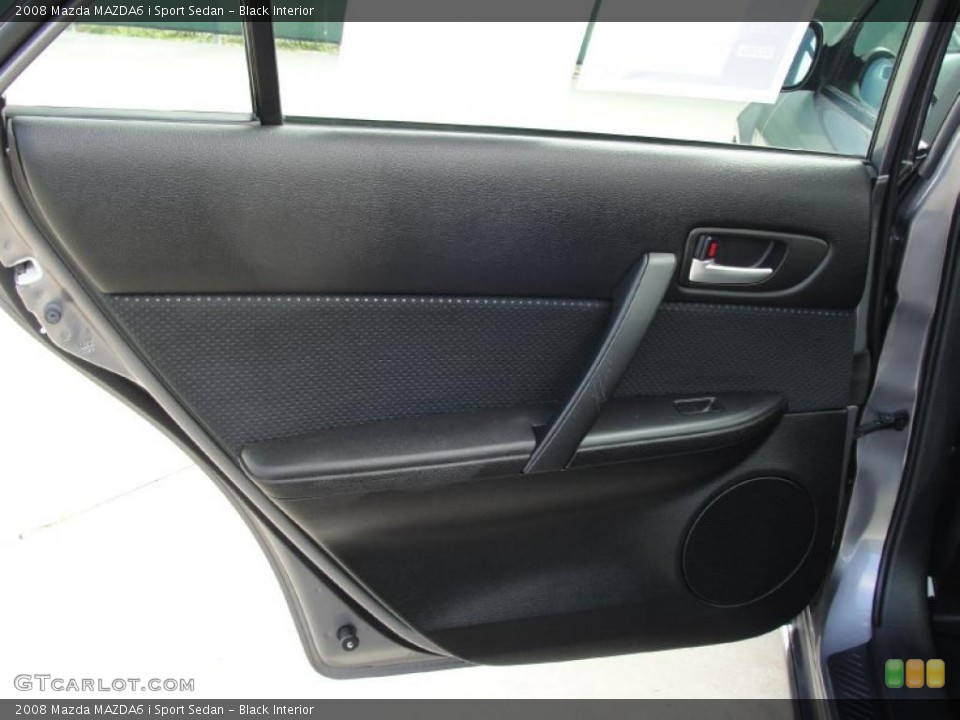 Black Interior Door Panel for the 2008 Mazda MAZDA6 i Sport Sedan #39872119