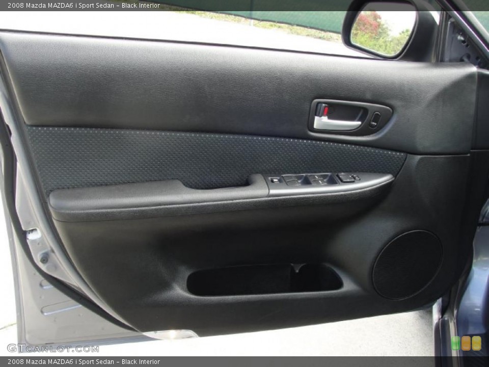 Black Interior Door Panel for the 2008 Mazda MAZDA6 i Sport Sedan #39872159