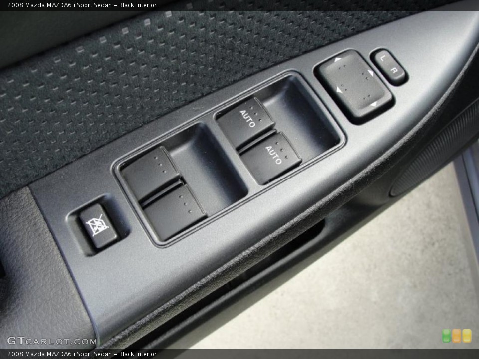 Black Interior Controls for the 2008 Mazda MAZDA6 i Sport Sedan #39872192