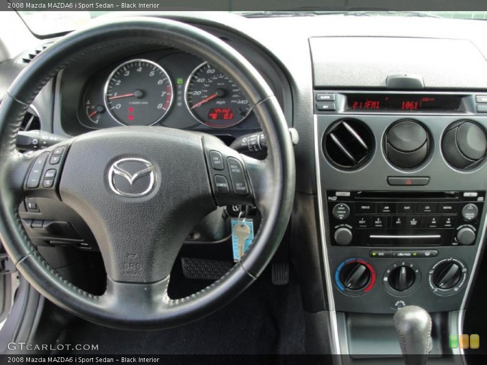 Black Interior Dashboard for the 2008 Mazda MAZDA6 i Sport Sedan #39872236
