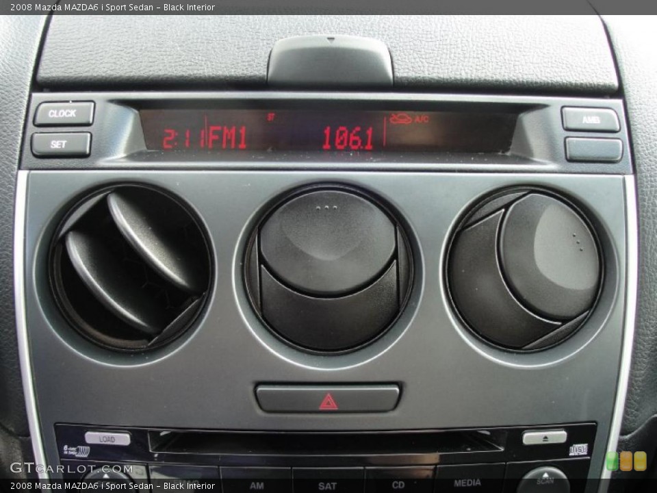Black Interior Controls for the 2008 Mazda MAZDA6 i Sport Sedan #39872260