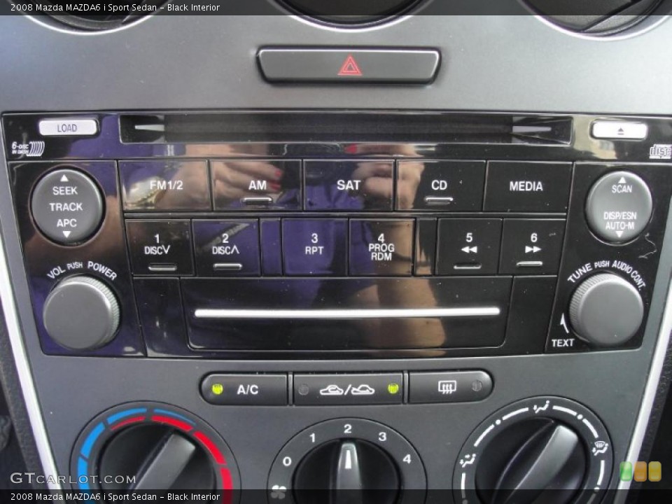 Black Interior Controls for the 2008 Mazda MAZDA6 i Sport Sedan #39872284