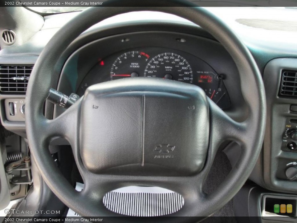 Medium Gray Interior Steering Wheel for the 2002 Chevrolet Camaro Coupe #39872940