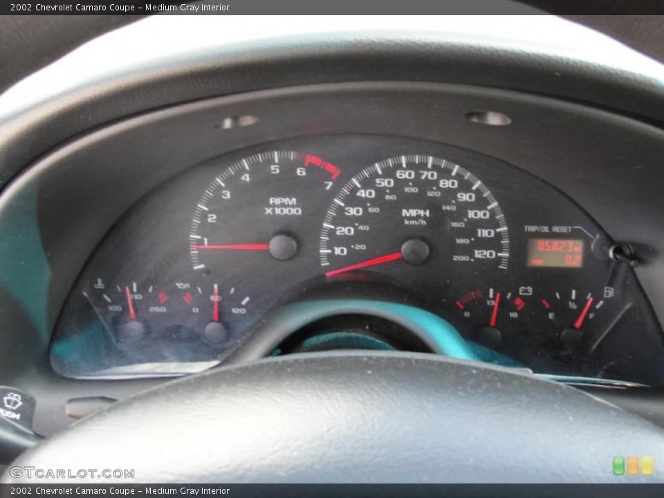 Medium Gray Interior Gauges for the 2002 Chevrolet Camaro Coupe #39872952