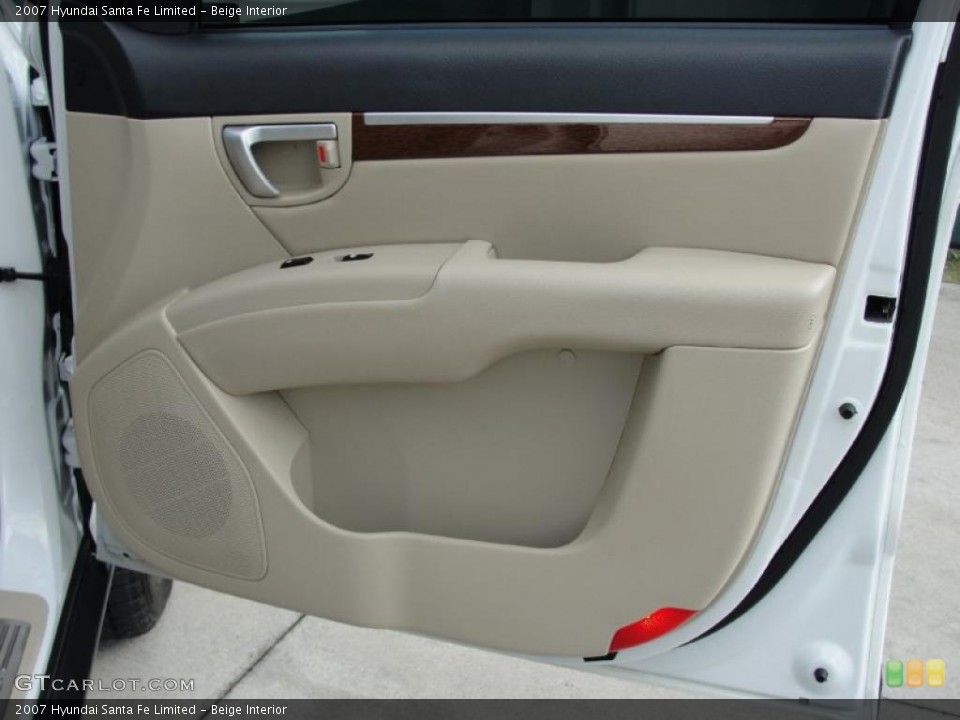 Beige Interior Door Panel for the 2007 Hyundai Santa Fe Limited #39874492