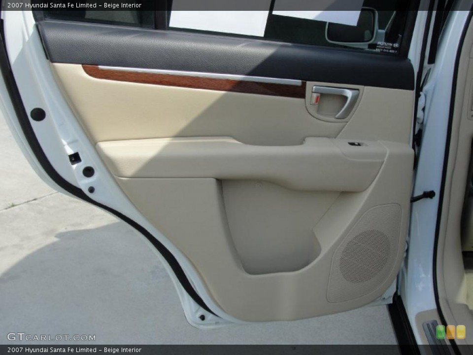 Beige Interior Door Panel for the 2007 Hyundai Santa Fe Limited #39874605