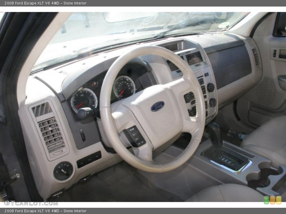 Stone Interior Dashboard for the 2008 Ford Escape XLT V6 4WD #39874621