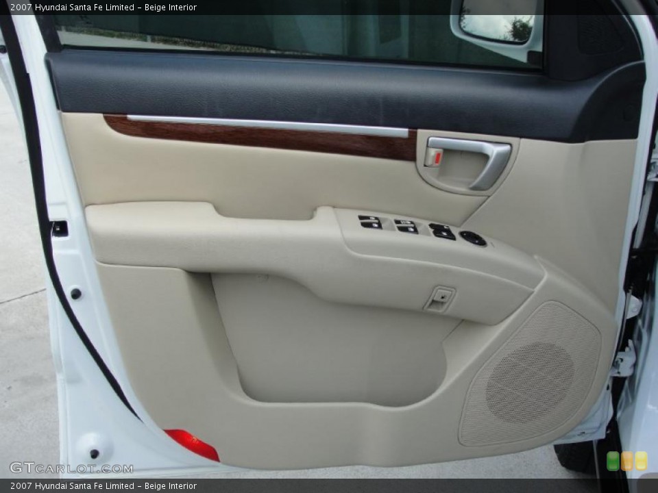 Beige Interior Door Panel for the 2007 Hyundai Santa Fe Limited #39874629
