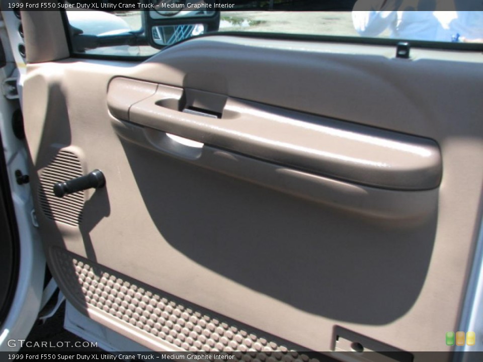 Medium Graphite Interior Door Panel for the 1999 Ford F550 Super Duty XL Utility Crane Truck #39876206