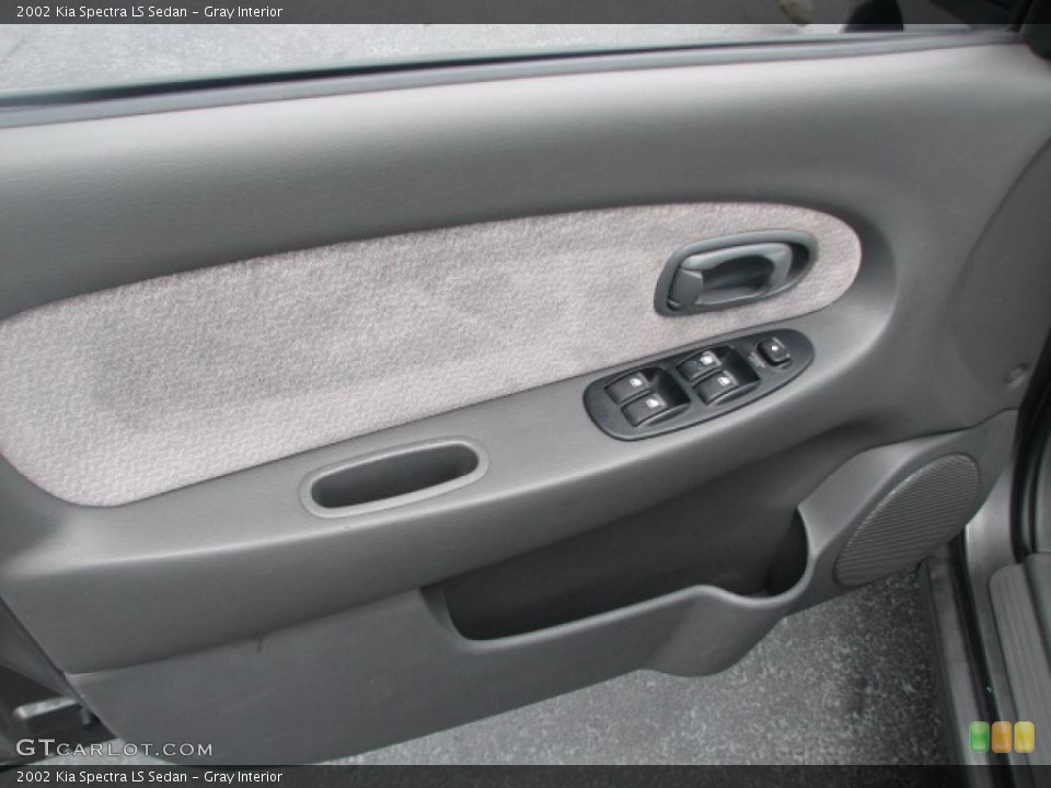 Gray Interior Door Panel for the 2002 Kia Spectra LS Sedan #39876571