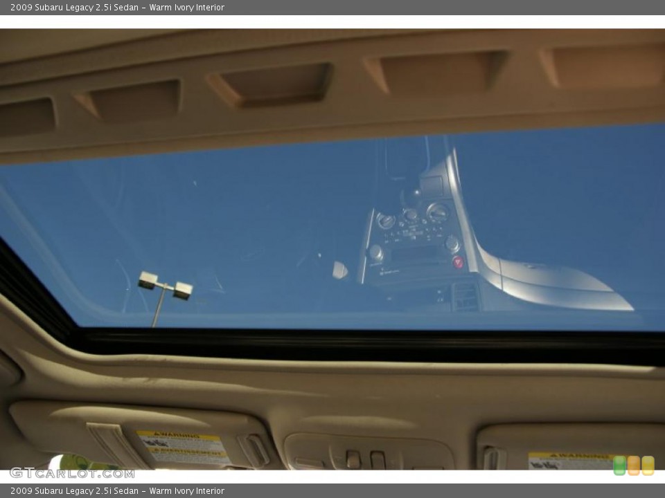 Warm Ivory Interior Sunroof for the 2009 Subaru Legacy 2.5i Sedan #39877235