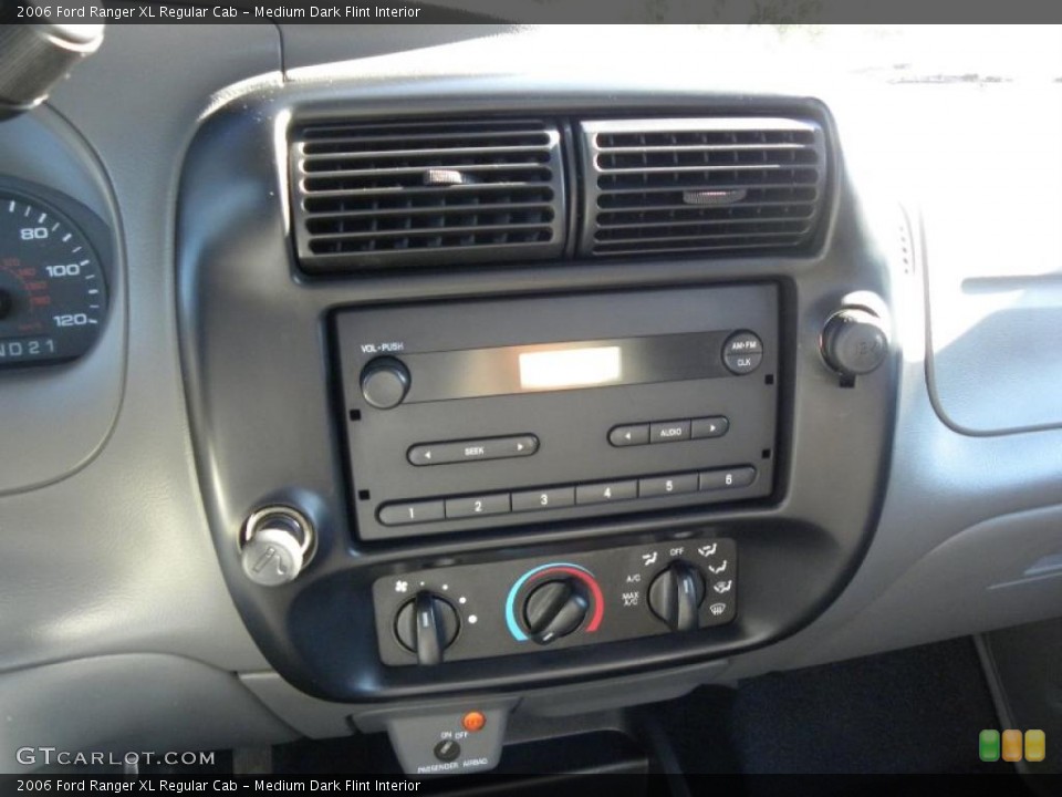 Medium Dark Flint Interior Controls for the 2006 Ford Ranger XL Regular Cab #39878503