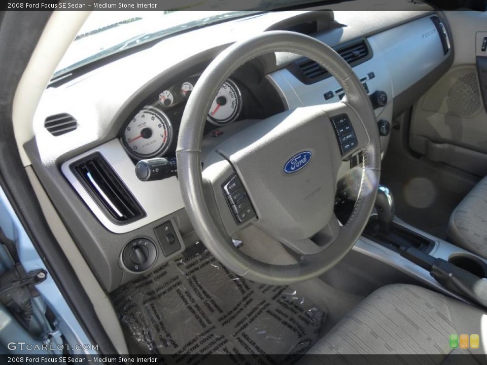 Medium Stone Interior Prime Interior for the 2008 Ford Focus SE Sedan #39878539