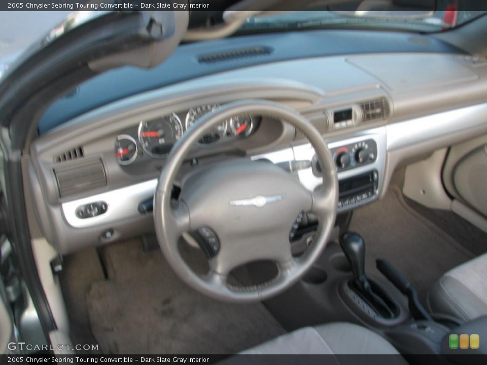 Dark Slate Gray Interior Prime Interior for the 2005 Chrysler Sebring Touring Convertible #39879059