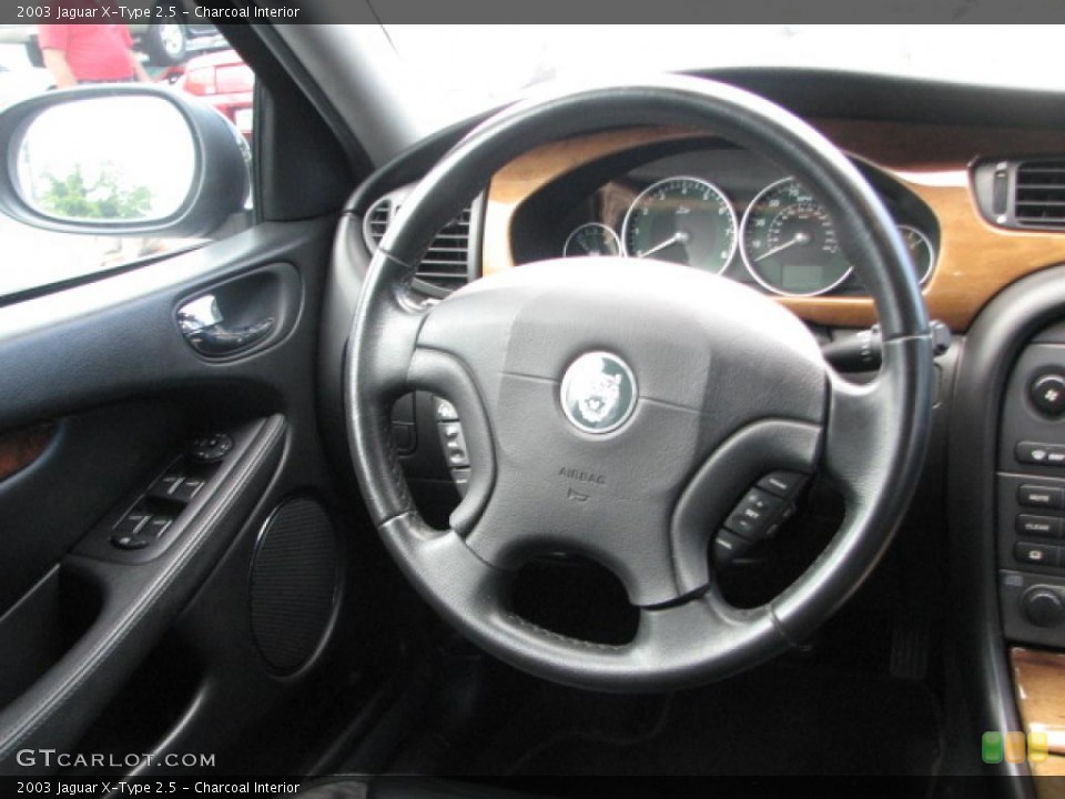 Charcoal Interior Steering Wheel for the 2003 Jaguar X-Type 2.5 #39879571