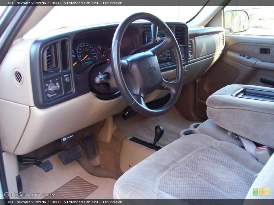 Tan Interior Photo for the 2001 Chevrolet Silverado 2500HD LS Extended Cab 4x4 #39880175