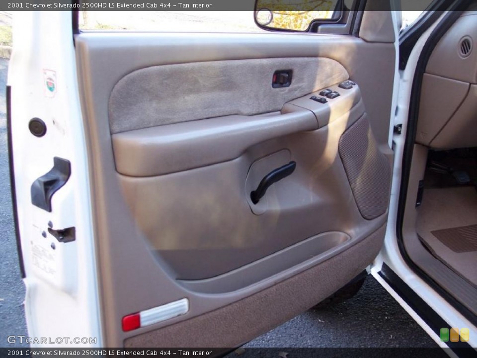 Tan Interior Door Panel for the 2001 Chevrolet Silverado 2500HD LS Extended Cab 4x4 #39880207