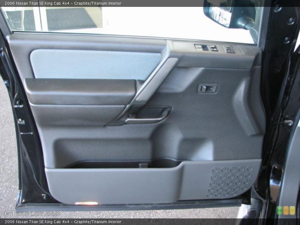 Graphite/Titanium Interior Door Panel for the 2006 Nissan Titan SE King Cab 4x4 #39880731