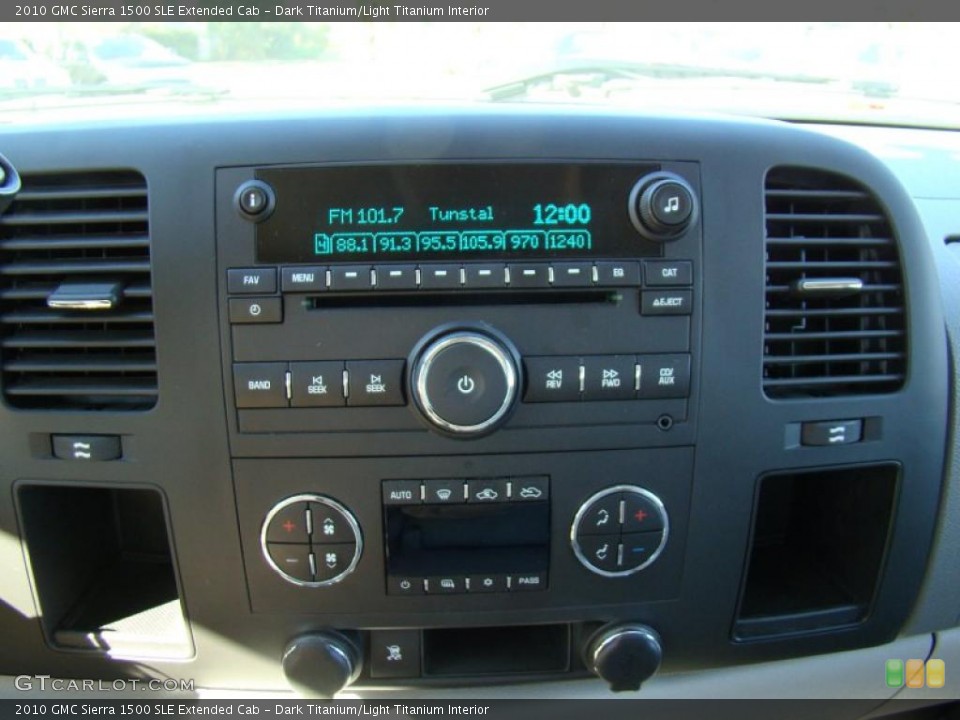 Dark Titanium/Light Titanium Interior Controls for the 2010 GMC Sierra 1500 SLE Extended Cab #39883012