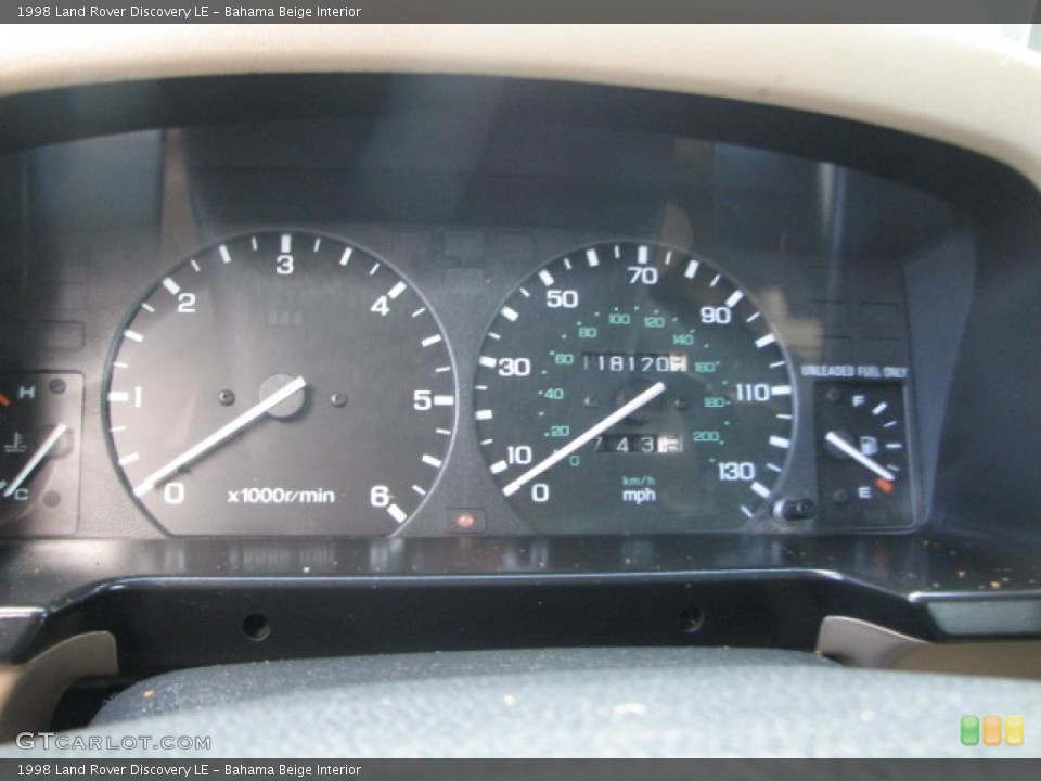 Bahama Beige Interior Gauges for the 1998 Land Rover Discovery LE #39883016