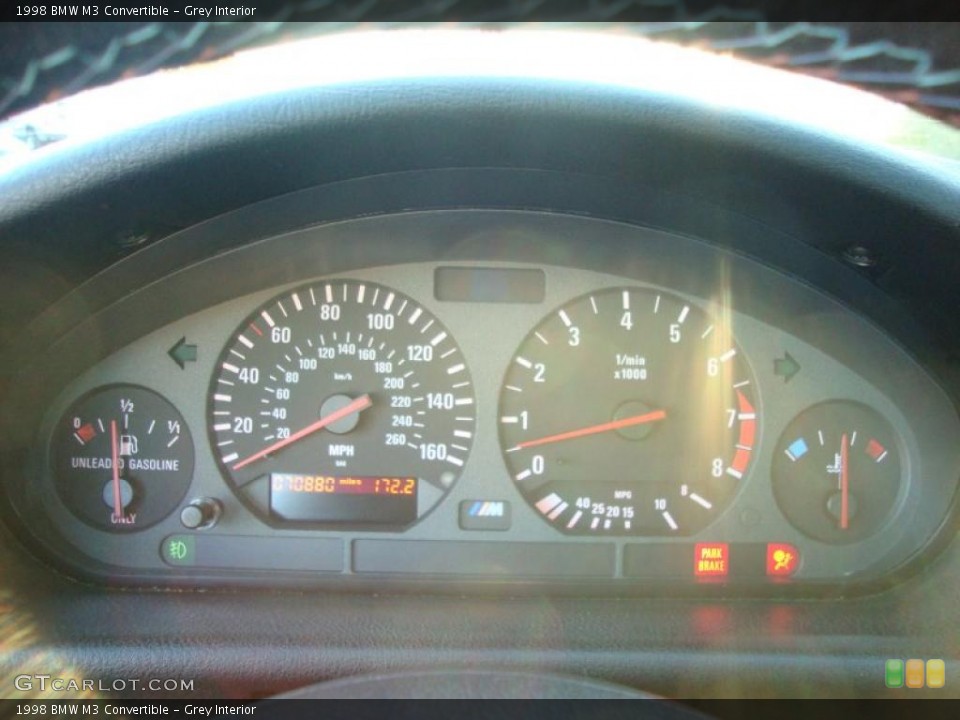 Grey Interior Gauges for the 1998 BMW M3 Convertible #39883928