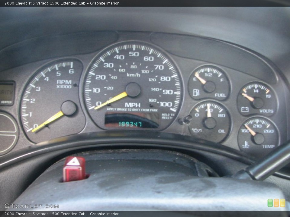Graphite Interior Gauges for the 2000 Chevrolet Silverado 1500 Extended Cab #39884944