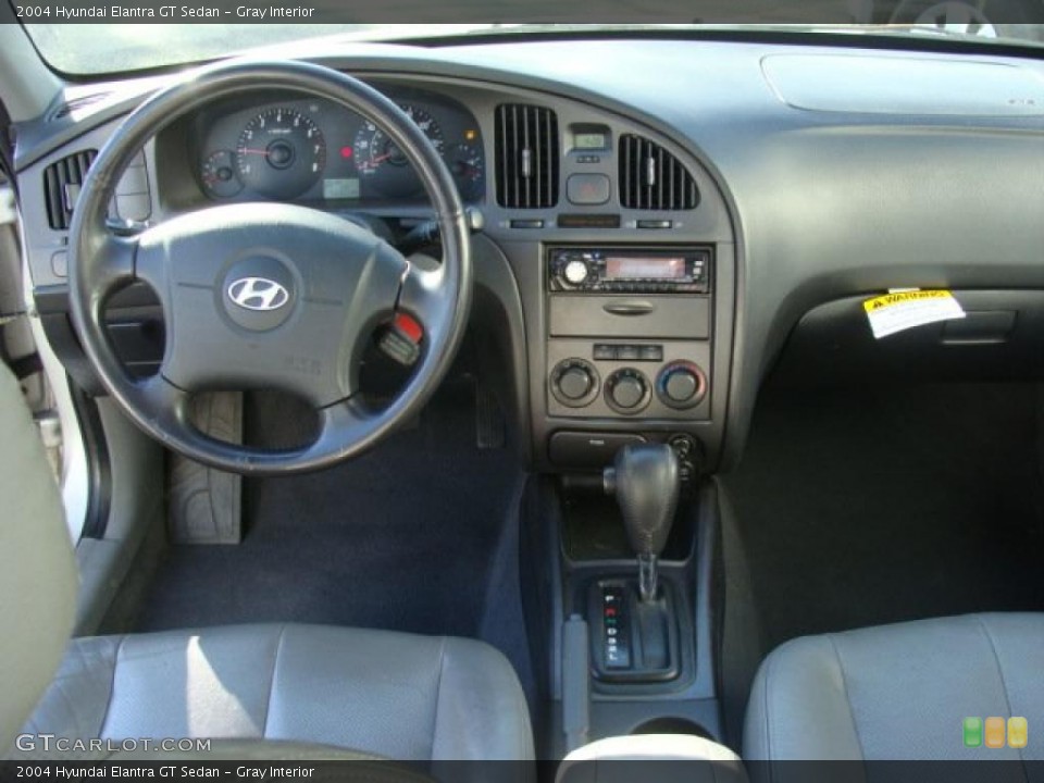 Gray Interior Dashboard for the 2004 Hyundai Elantra GT Sedan #39885080