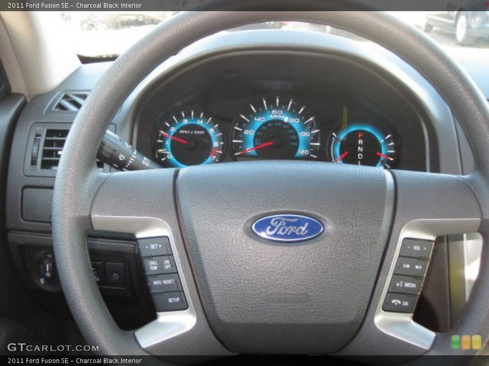 Charcoal Black Interior Steering Wheel for the 2011 Ford Fusion SE #39885940