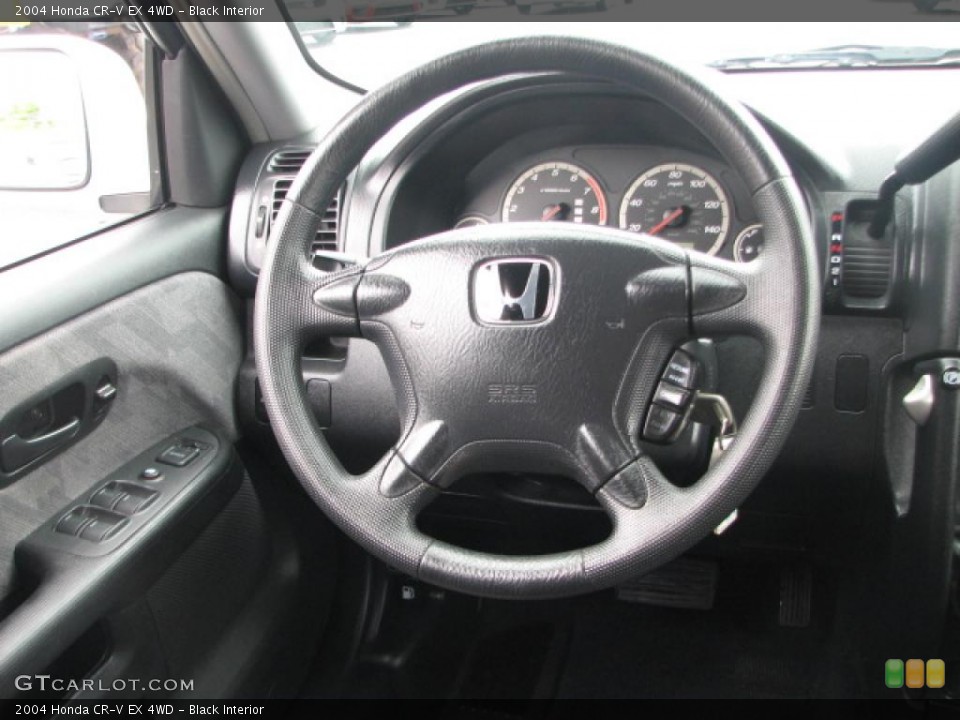 Black Interior Steering Wheel for the 2004 Honda CR-V EX 4WD #39886500