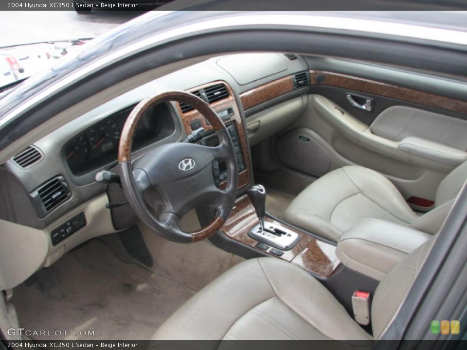 Beige 2004 Hyundai XG350 Interiors