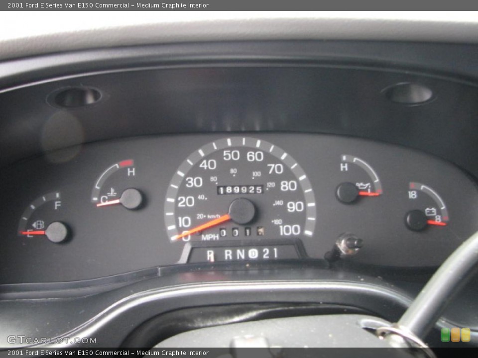 Medium Graphite Interior Gauges for the 2001 Ford E Series Van E150 Commercial #39887064