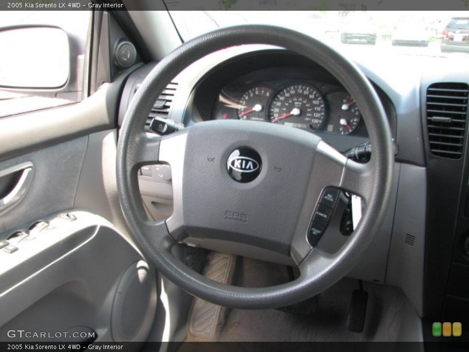 Gray Interior Steering Wheel for the 2005 Kia Sorento LX 4WD #39887748