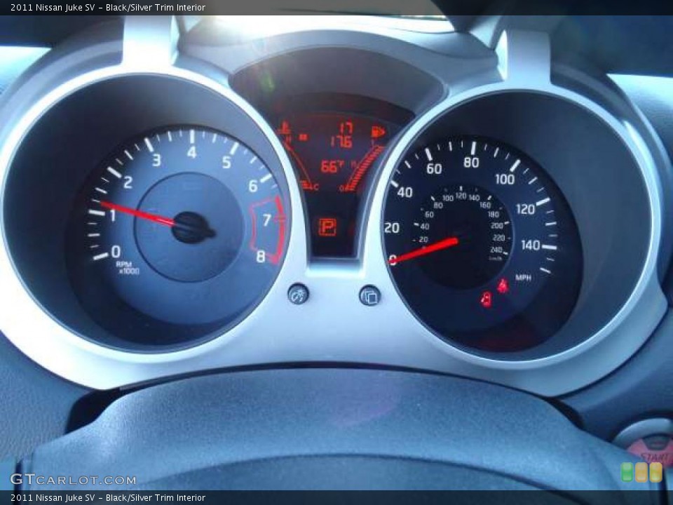 Black/Silver Trim Interior Gauges for the 2011 Nissan Juke SV #39890104