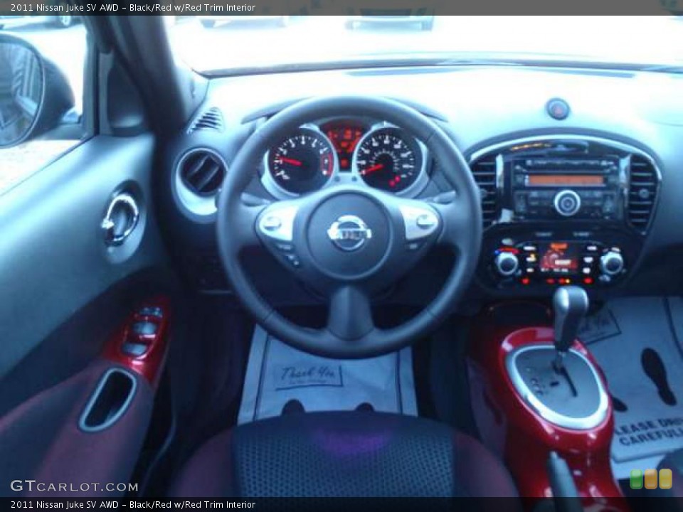 Black/Red w/Red Trim Interior Dashboard for the 2011 Nissan Juke SV AWD #39890398