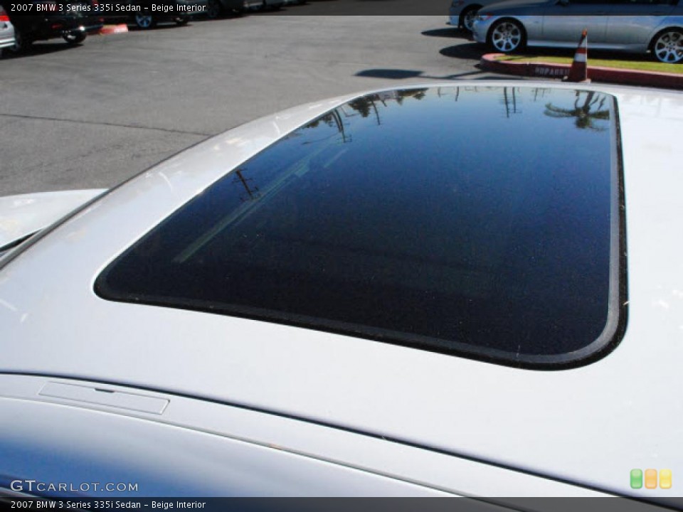 Beige Interior Sunroof for the 2007 BMW 3 Series 335i Sedan #39890932