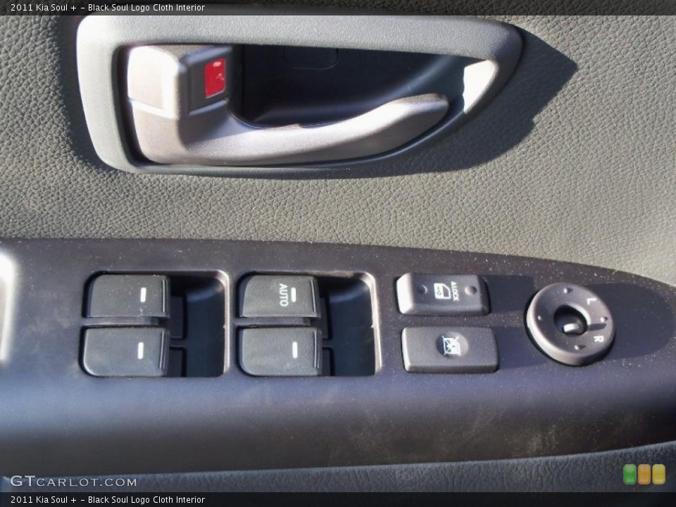 Black Soul Logo Cloth Interior Controls for the 2011 Kia Soul + #39890956