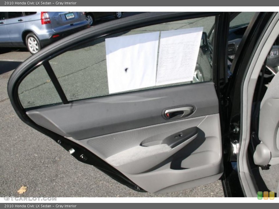 Gray Interior Door Panel for the 2010 Honda Civic LX Sedan #39891240