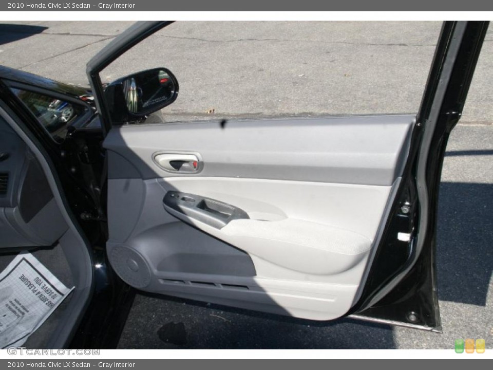 Gray Interior Door Panel for the 2010 Honda Civic LX Sedan #39891272