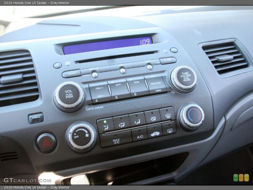 Gray Interior Controls for the 2010 Honda Civic LX Sedan #39891356