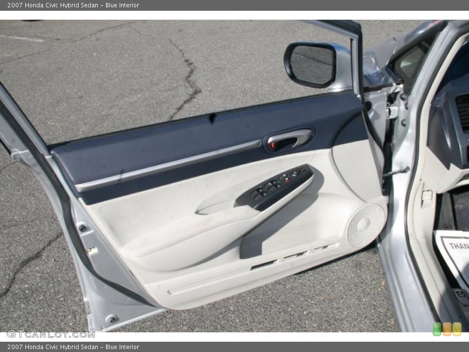 Blue Interior Door Panel for the 2007 Honda Civic Hybrid Sedan #39891608