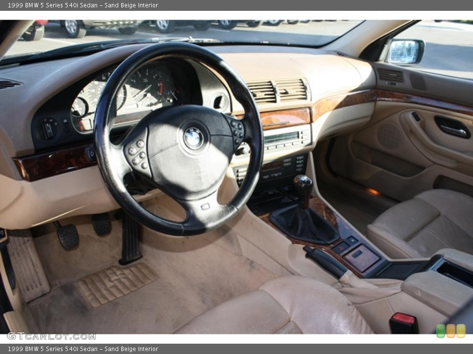 Sand Beige Interior Prime Interior for the 1999 BMW 5 Series 540i Sedan #39892791