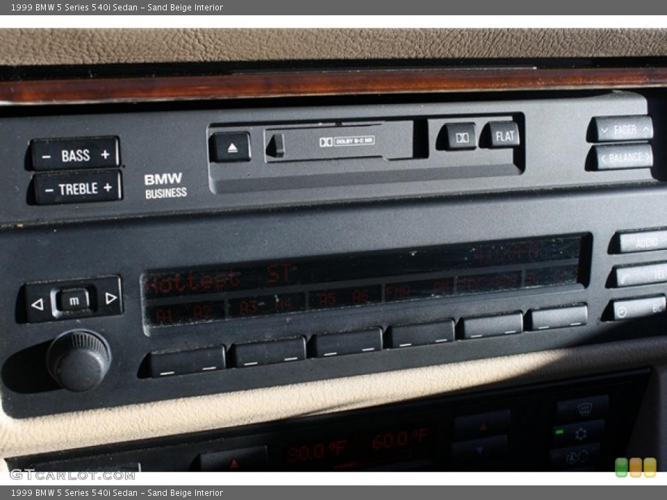 Sand Beige Interior Controls for the 1999 BMW 5 Series 540i Sedan #39892954