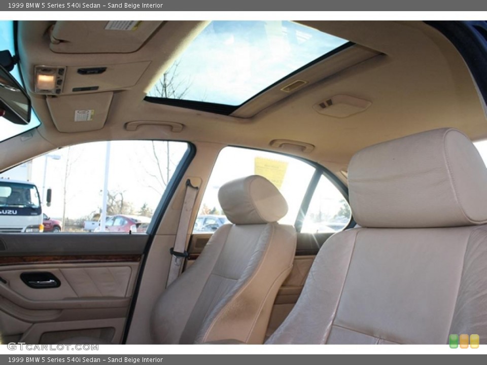 Sand Beige Interior Sunroof for the 1999 BMW 5 Series 540i Sedan #39893082
