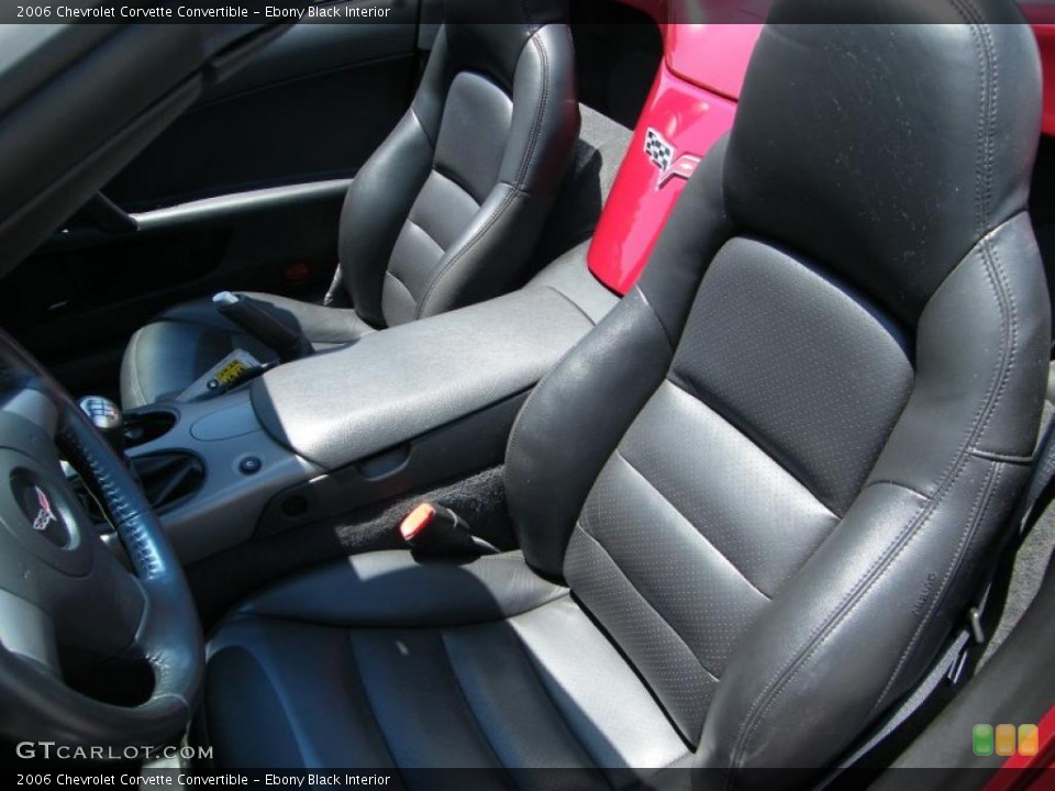 Ebony Black Interior Photo for the 2006 Chevrolet Corvette Convertible #39895971