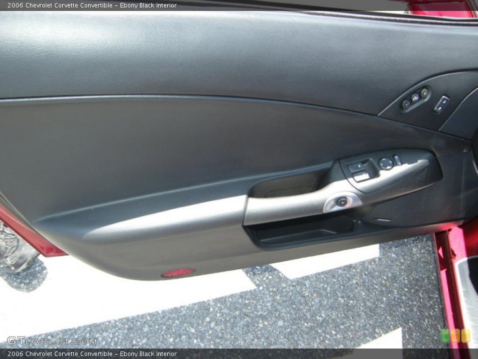 Ebony Black Interior Door Panel for the 2006 Chevrolet Corvette Convertible #39896029