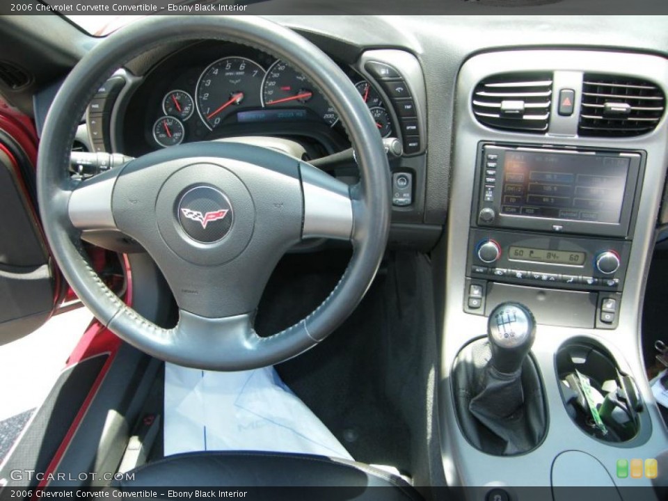 Ebony Black Interior Dashboard for the 2006 Chevrolet Corvette Convertible #39896047